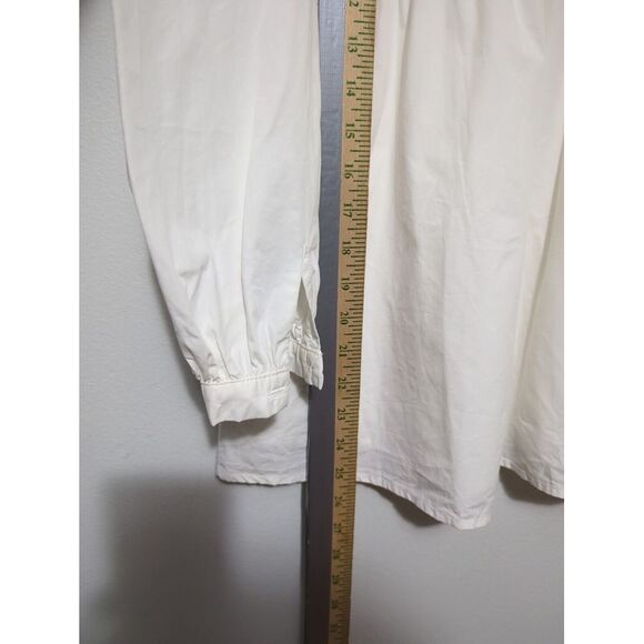 NWT Superdown Womens White Long Sleeve Top Blouse Dresss Mini Size Medium - Picture 4 of 7